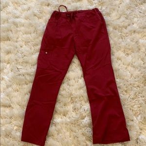 Greys anatomy red scrub bottoms